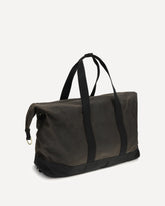 Waxed fabric Field Travel Duffle - GREEN | Base Blu