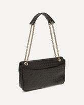 Intrecciato Shoulder Bag - BROWN | Base Blu