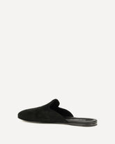 Calfskin leather Mules - BLACK | Base Blu