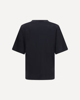 Palm Drift cotton T-shirt - BLACK | Base Blu