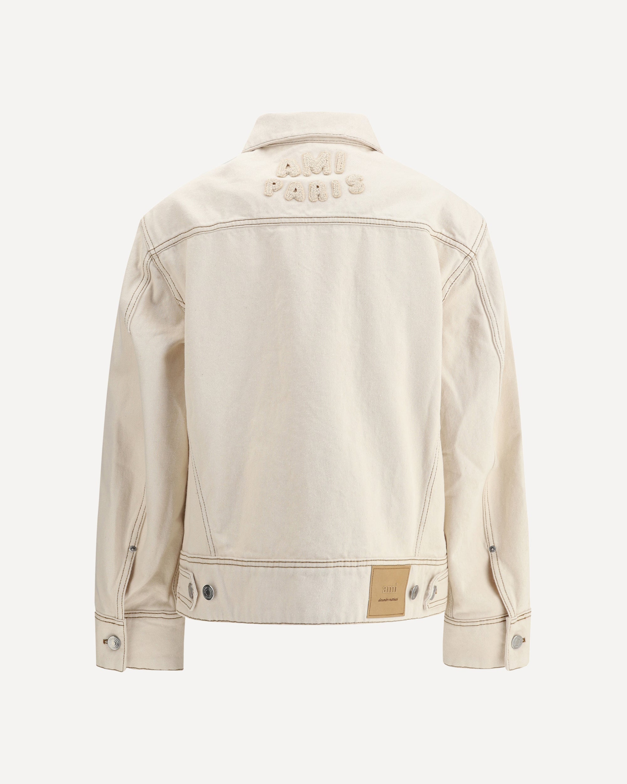 AMI PARIS Denim Jacket CREAM | Base Blu
