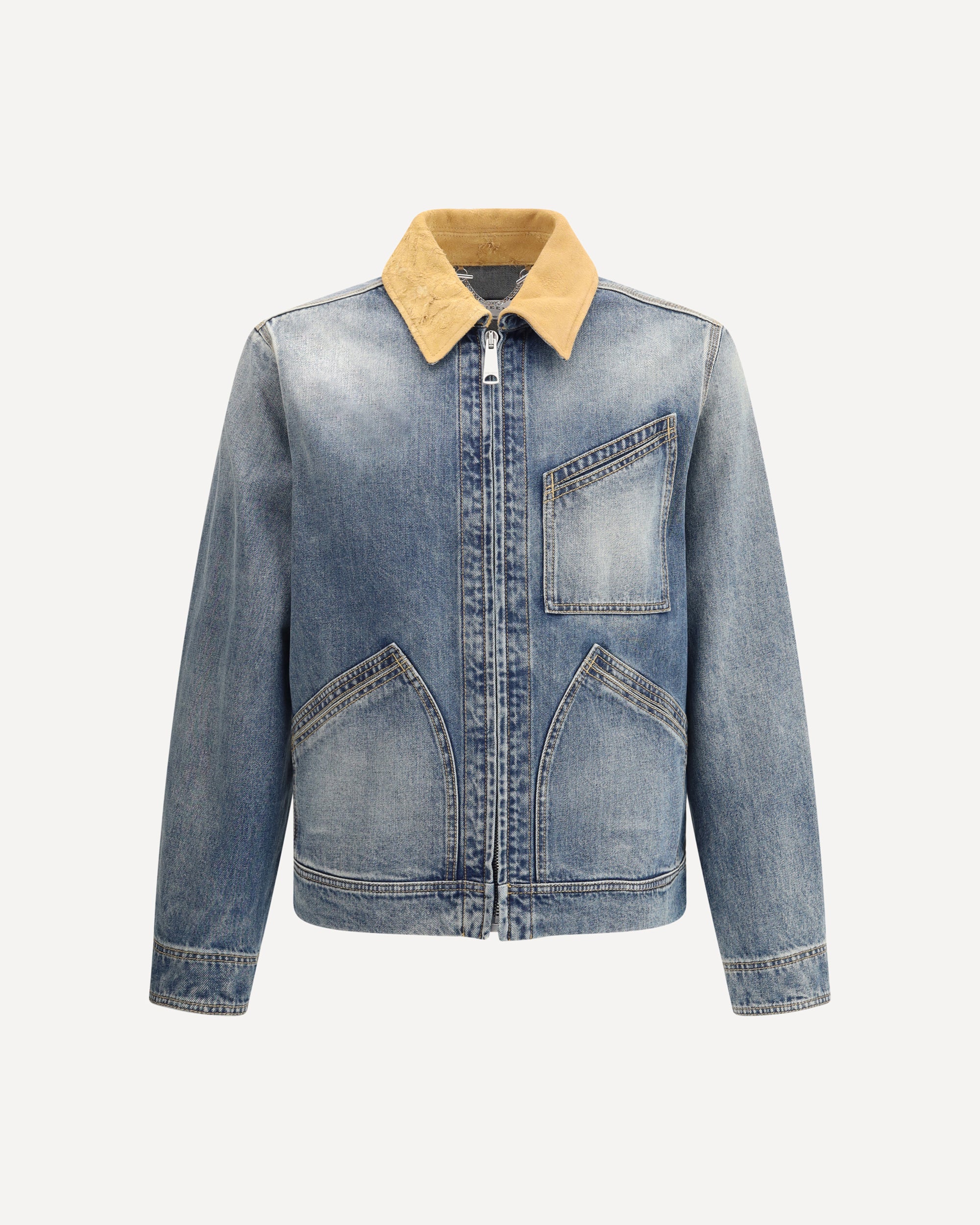 ALEXANDER McQUEEN Denim Jacket BLUE Base Blu