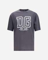 T-shirt in Cotone con stampa logo - GRIGIO | Base Blu