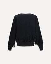 Fringed Sweater - BLACK | Base Blu