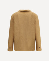 Double-breasted cashmere and mohair Jacket - BEIGE | Base Blu