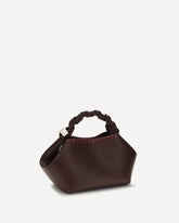 Small Bou woven Handbag - BROWN | Base Blu