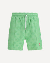 Towelling Monogram Shorts - GREEN | Base Blu