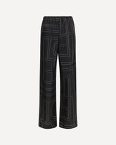 Silk monogram Pants - BLACK | Base Blu