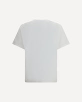 Anagram Embroidered Logo with a cat T-Shirt - WHITE | Base Blu