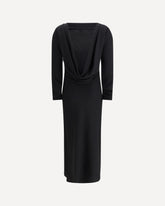 Tunisi Midi Dress in Cady - BLACK | Base Blu