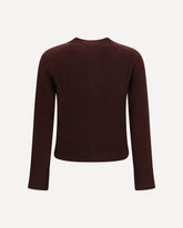 Cardigan aderente in lana d