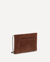 BC Duo suede Clutch Bag - BORDEAUX | Base Blu