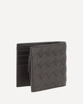 Portafogli Intrecciato bifold - MARRONE | Base Blu