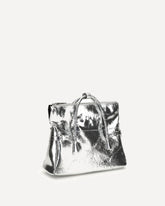 Borsa tote 5AC East West Medium - ARGENTO | Base Blu