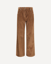 Straight velvet Pants - BROWN | Base Blu