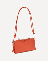 Joya Clutch Bag in calfskin - ORANGE | Base Blu