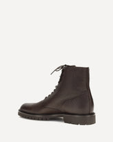 Lace-up Ankle Boots - BROWN | Base Blu