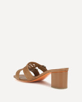Woven leather Sandals - BEIGE | Base Blu