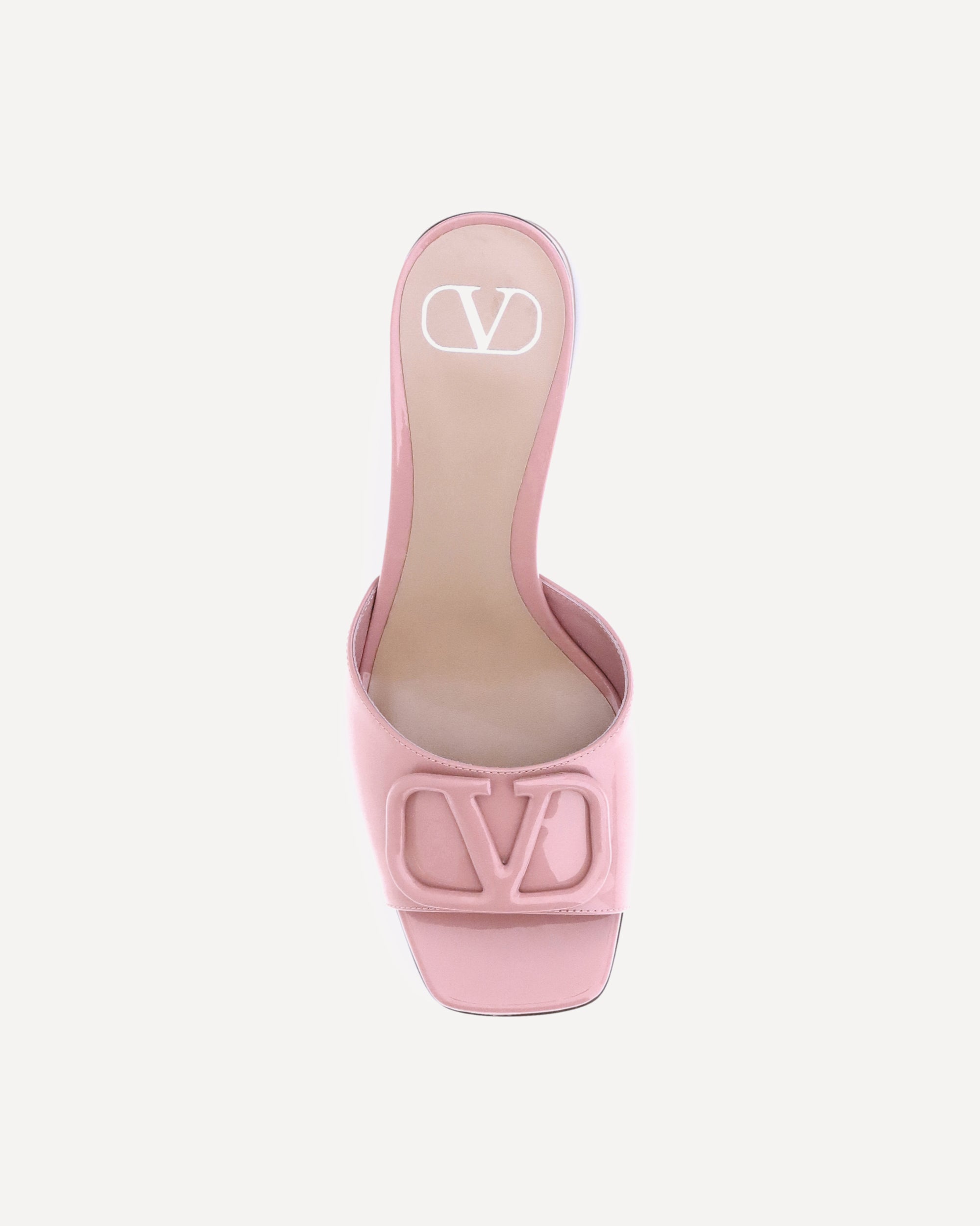 VALENTINO GARAVANI Vlogo slide Sandals PINK | Base Blu