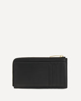 Intrecciato zip Card Holder - BLACK | Base Blu