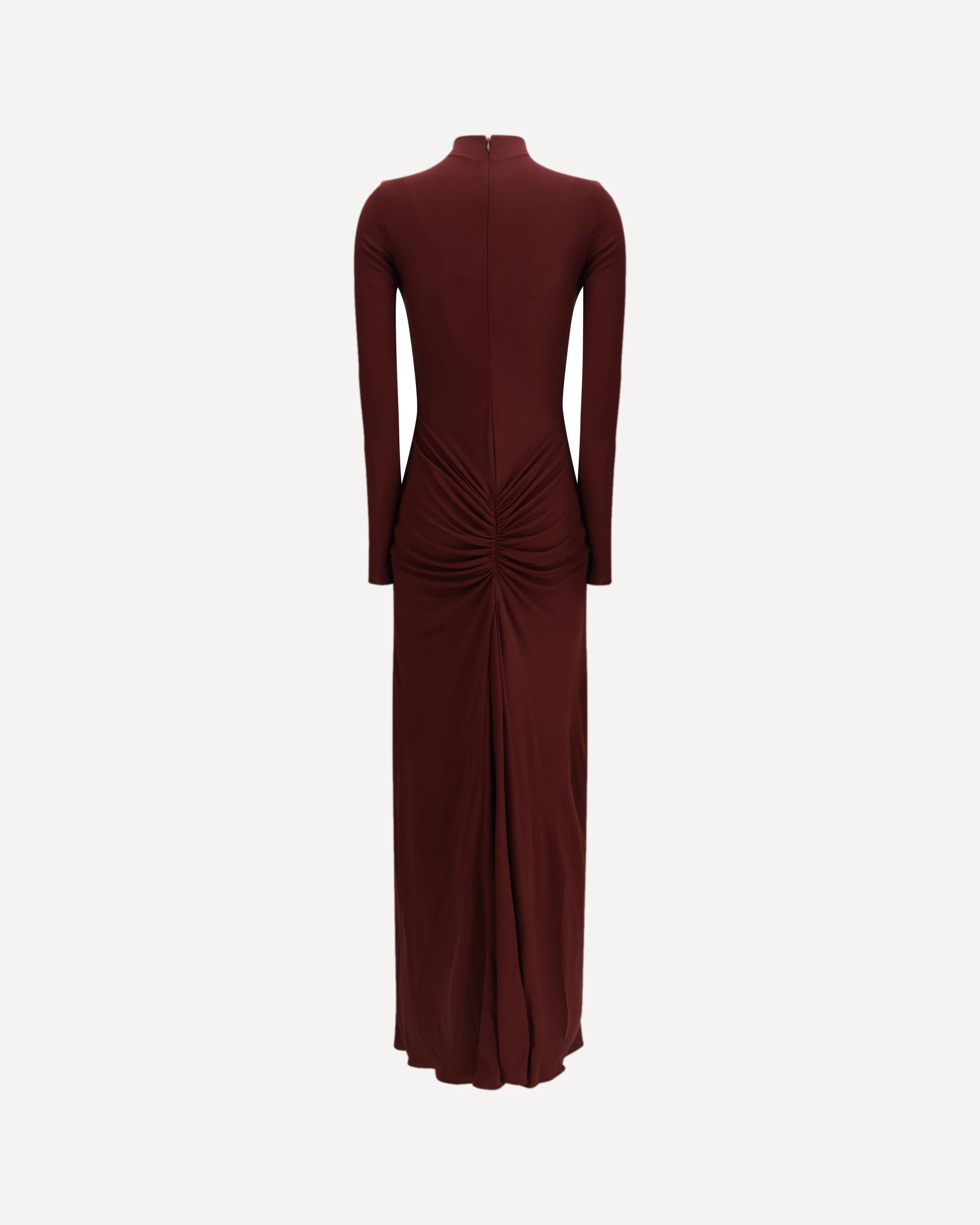 alaia long sleeve dress Long-sleeved midi dress in black - Alaia