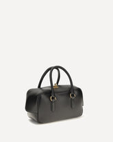 Small Le 7 Bowling Handbag - BLACK | Base Blu
