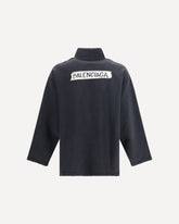 Felpa con zip - NERO | Base Blu