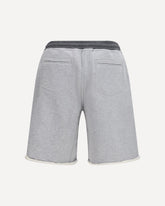 Cotton drawstring Shorts - GREY | Base Blu