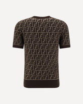 T-shirt FF pattern - MARRONE | Base Blu