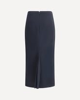 Midi Skirt with pleated detail - BLACK | Base Blu