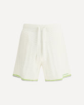 Tennis bouclé Shorts - WHITE | Base Blu