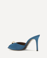 Intrigo Cocktail Mules Sandals - BLUE | Base Blu