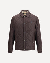 Reversible quilted Jacket - BROWN | Base Blu