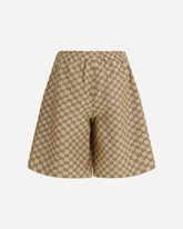 GG Supreme fabric Shorts - BEIGE | Base Blu