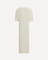 Wool T-shirt Dress - CREAM | Base Blu