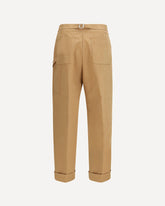 Tailored cotton Pants - BEIGE | Base Blu