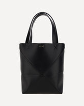 Borsa Tote Puzzle Fold Mini - NERO | Base Blu