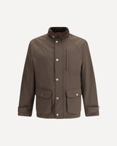 Stretch membrane nylon Jacket - BROWN | Base Blu
