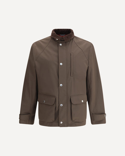 Brunello cucinelli ジャケット　46 Brunello Cucinelli Men's Quilted Nylon Shirt Jacket | Neiman