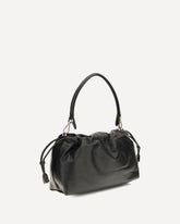 Baguette Soft nappa leather Shoulder Bag - BLACK | Base Blu