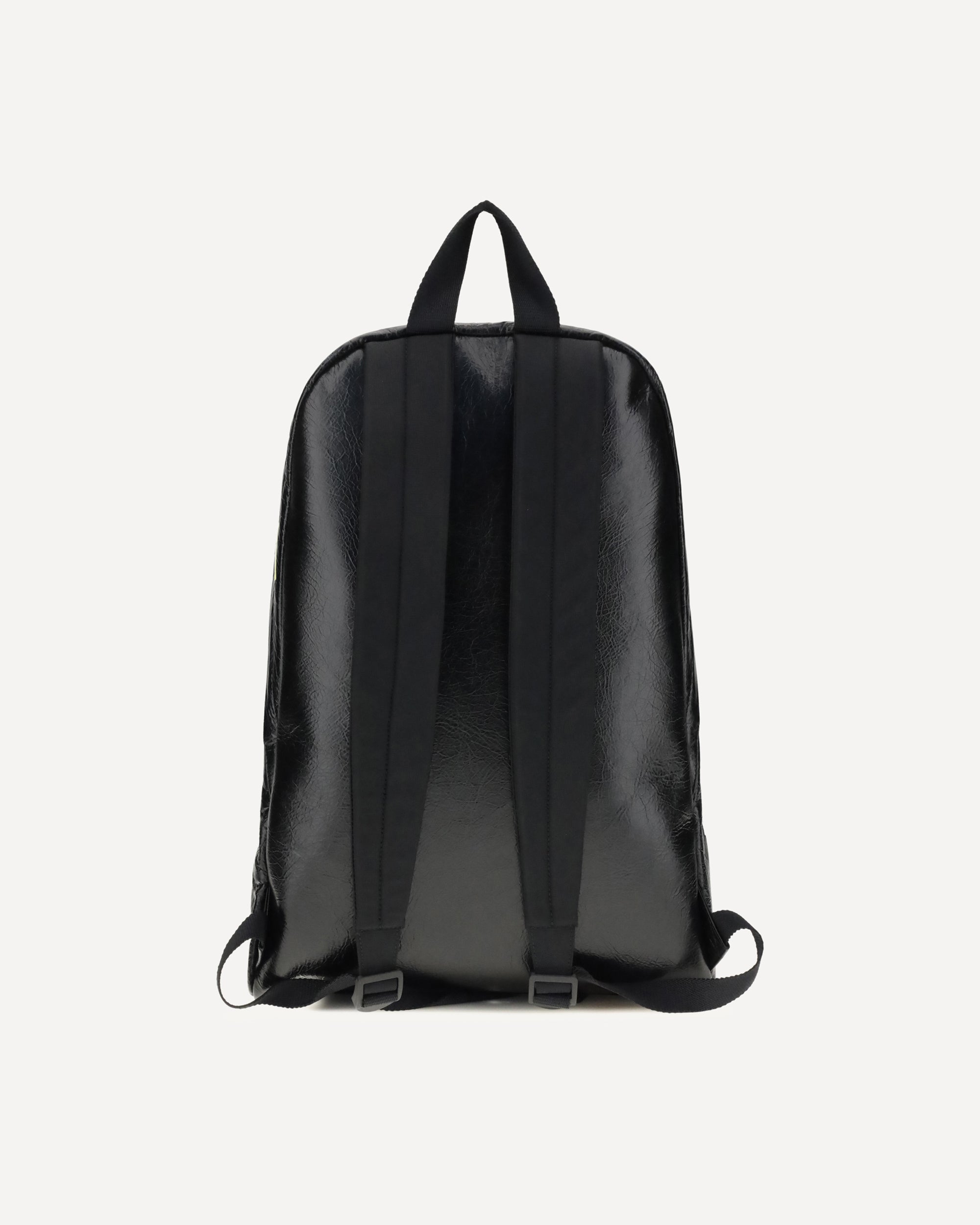BALENCIAGA Explorer Backpack with printed stickers BLACK