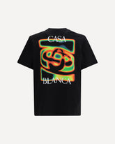 T-shirt con stampa mappe termiche - NERO | Base Blu