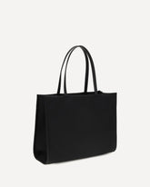 Small Ella recycled nylon Tote Bag - BLACK | Base Blu