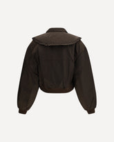 Duchesse Nylon Bomber Jacket - GREEN | Base Blu