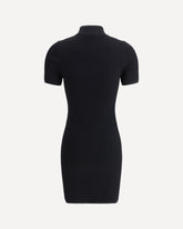 Fitted Ribbed Dress - BLACK | Base Blu
