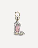 Western Boot Keyring - SILVER | Base Blu