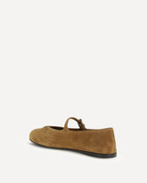 Suede leather Ballerinas - BROWN | Base Blu