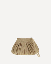 Mezzo raffia Clutch - BEIGE | Base Blu