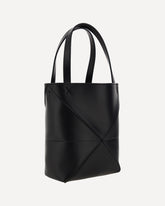 Borsa Tote Puzzle Fold Mini - NERO | Base Blu