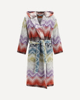 Marea hooded Bathrobe - MULTICOLOUR | Base Blu